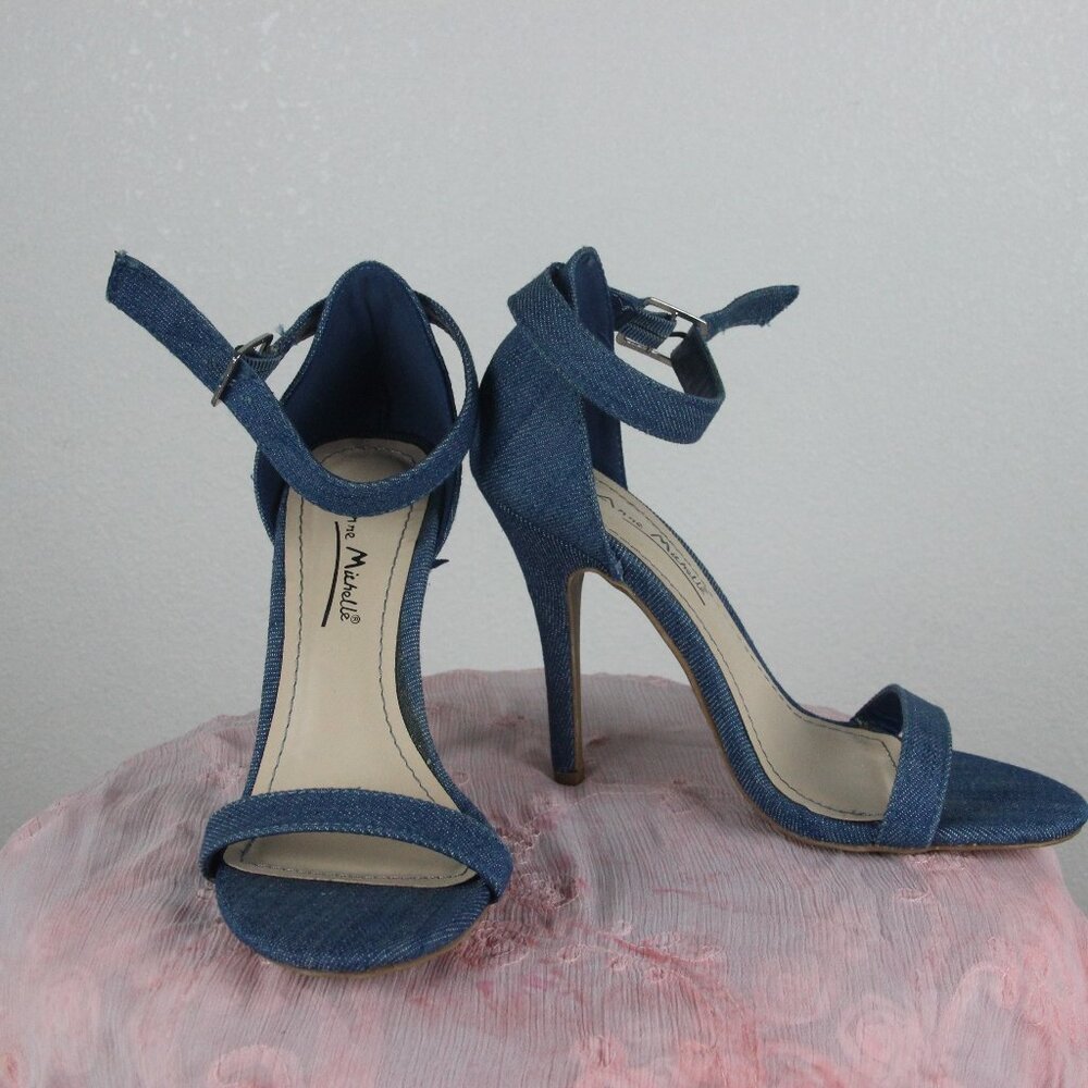 Anne Michelle, Heels, blue, 5.5